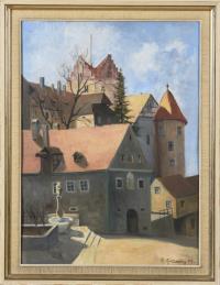 Sonnige Ansicht Burg Meersburg