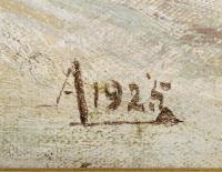 Monogrammist "A": Winterlandschaft mit Schlitten