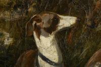 Leclaire, Victor: Windhunde mit Jagdmotiv