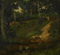 Paul Capell; Weiher im Wald