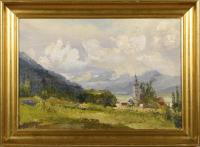 9743 Verheyen, Alfons: Landschaft mit Dorf