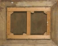 Undeutlich signiert: Flusslandschaft mit Enten