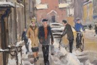 1928 Molter, Kai: Straßenszene Kopenhagen