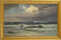Kenzler, Carl: Meerblick unter wolkigem Himmel