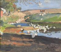 Brandes, Willy: Enten im Sonnenschein