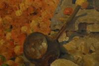 Stilleben mit Obst und Weinballon