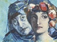 Ruess, Maximilian: Bildnis von zwei Frauen