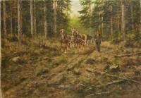 Majewicz: Bauer mit Pferdekarren