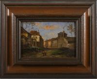 Quidor, John: Stadtszene mit Staffage