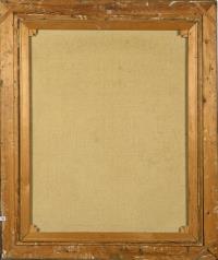 Undeutlich signiert: Flusslandschaft