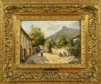 1553 Elven, Pierre Tetar van: Dorfstraße mit Staffage