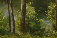 Haacke, A.: Flusslandschaft mit Dorf