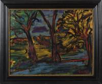 Monogrammist: Expressive Landschaft