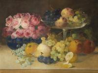 Blumen- und Früchtestilleben