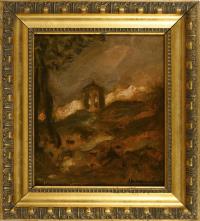 Habermann, Hugo von: Landschaftsskizze