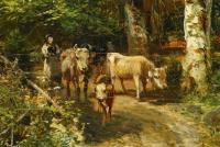 Mühlig, Bernhard: Sommerliche Gebirgslandschaft