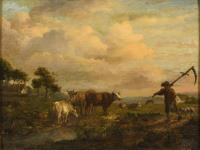 Strij: Bauer mit Viehherde