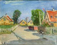 1903 Bernhard-Frederiksen, Aage: Staßenansicht Skagen