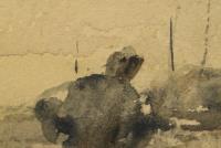 Undeutlich signiert: Louvre Paris