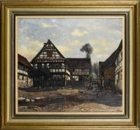 Müller-Cassel, Adolf: Bauerngehöft im Sonnenschein