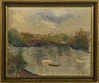 Ricco, Grete, Fluss mit Booten