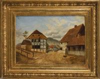 Deutscher Maler: Schwälmer Dorf