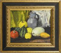 ? Gemüse und ein Krug