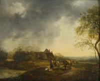 Landschaft mit Bauernhof 19. Jh.